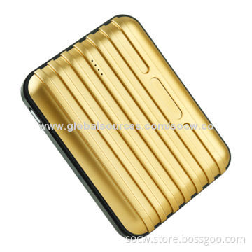 8,800mAh Portable Luggage Case Design Power Bank with Dual-USB